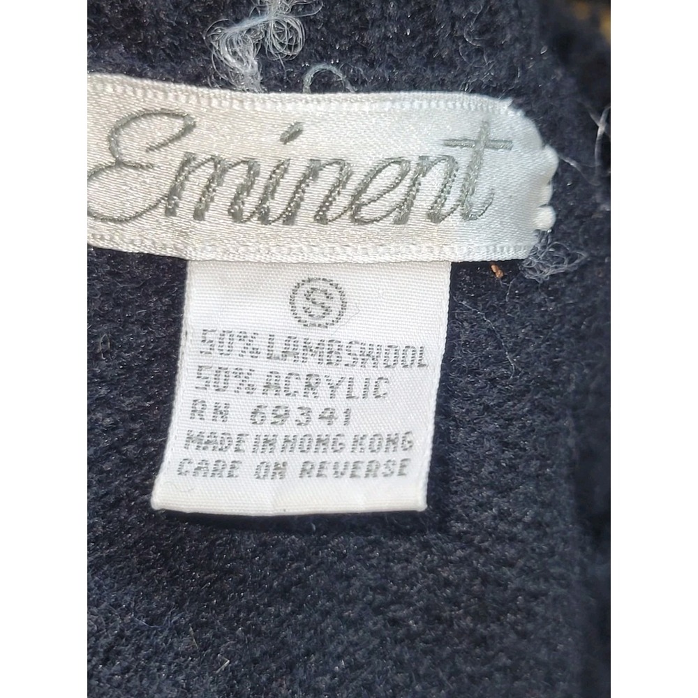 Vtg Eminent Horse Head Sequined Embroidered Sweater Womens Size S Equestrian - Picture 9 of 9